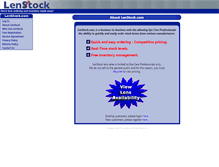 Tablet Screenshot of lenstock.com